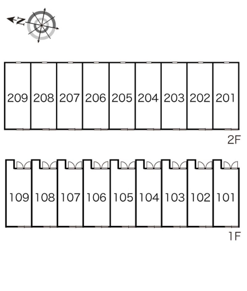 レオパレスチワワ 間取配置図
