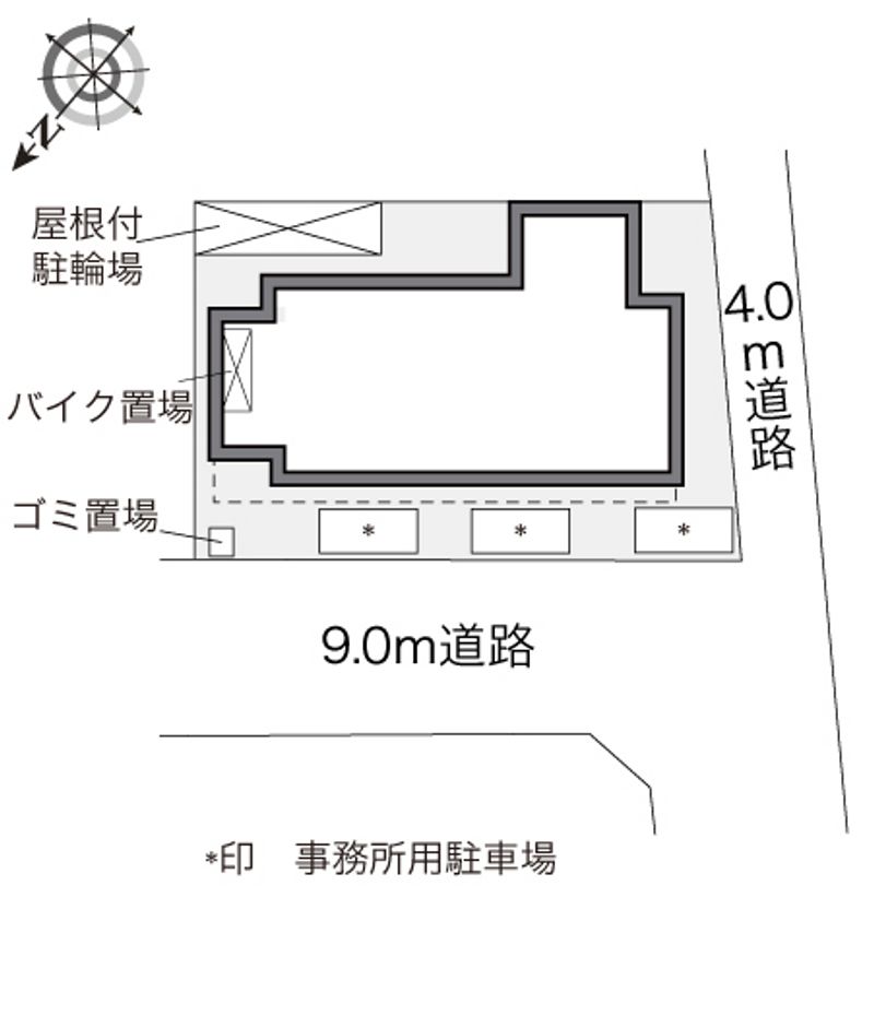 レオパレスＲＥＺＯＮ中百舌鳥 配置図