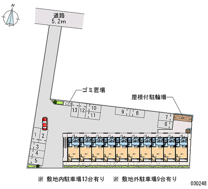 レオパレスサンシャイン 月極駐車場