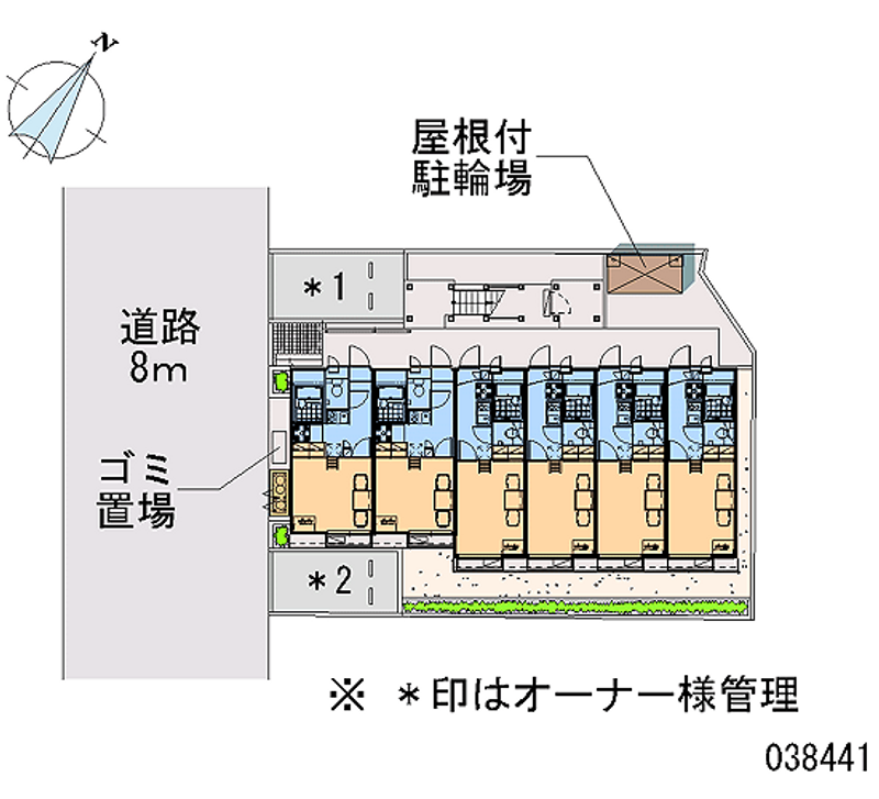 レオパレスシャトレーかおりⅢ 区画図