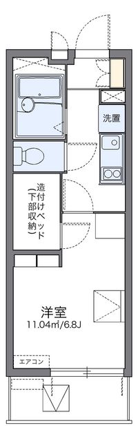 レオパレスハーバーサイドＥ棟 間取り図