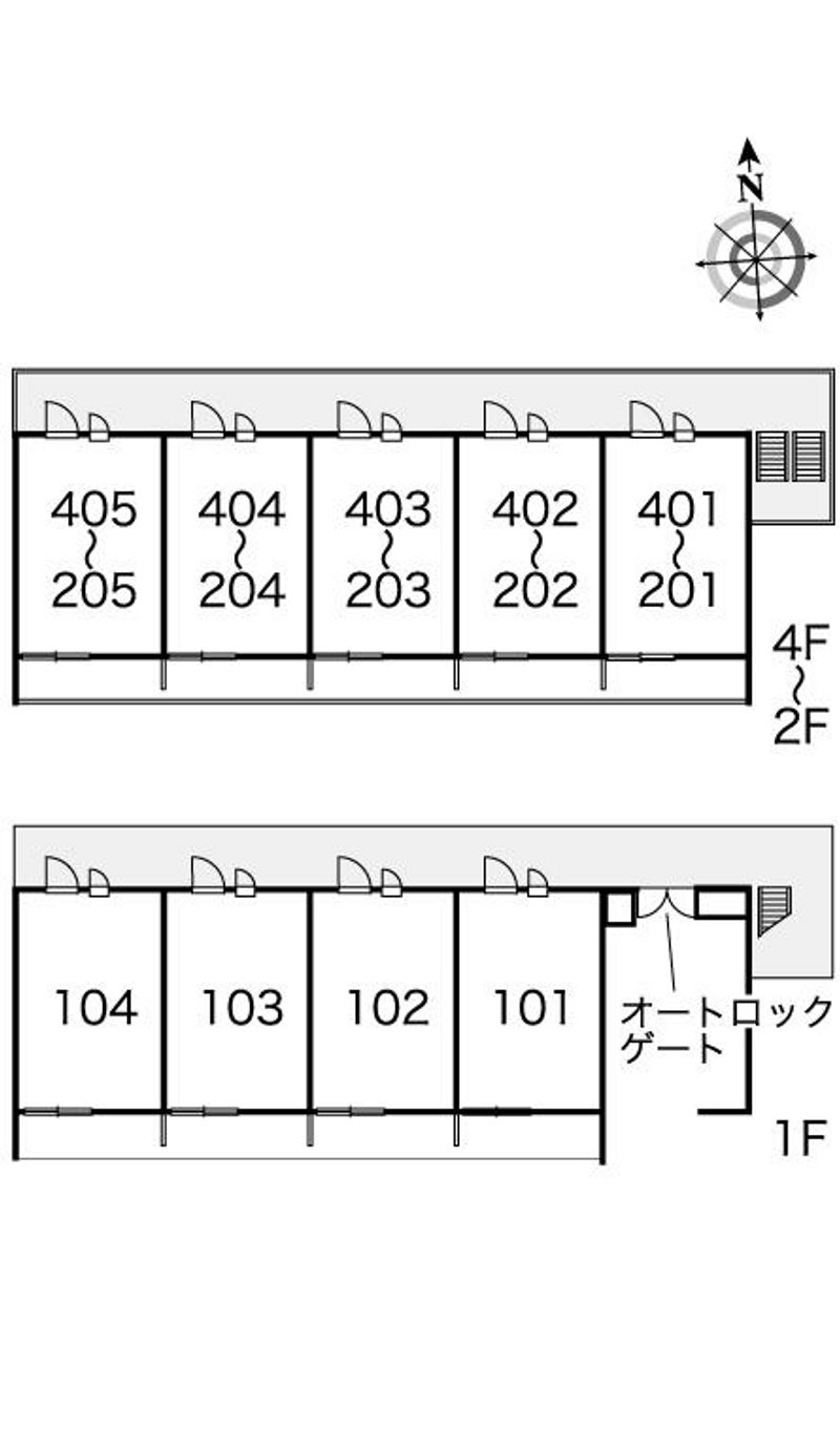 レオパレスベレオＭ 間取配置図