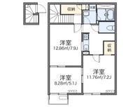 レオパレスウィステリア 間取り図