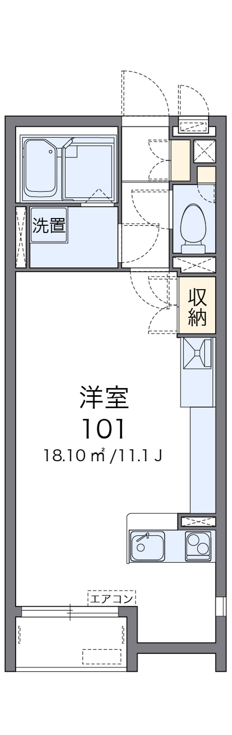 レオネクストみやのまえ 間取図