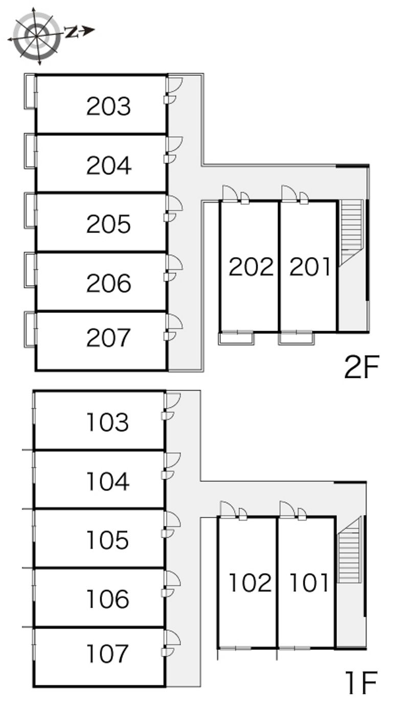 レオパレスヴェルデ 間取配置図