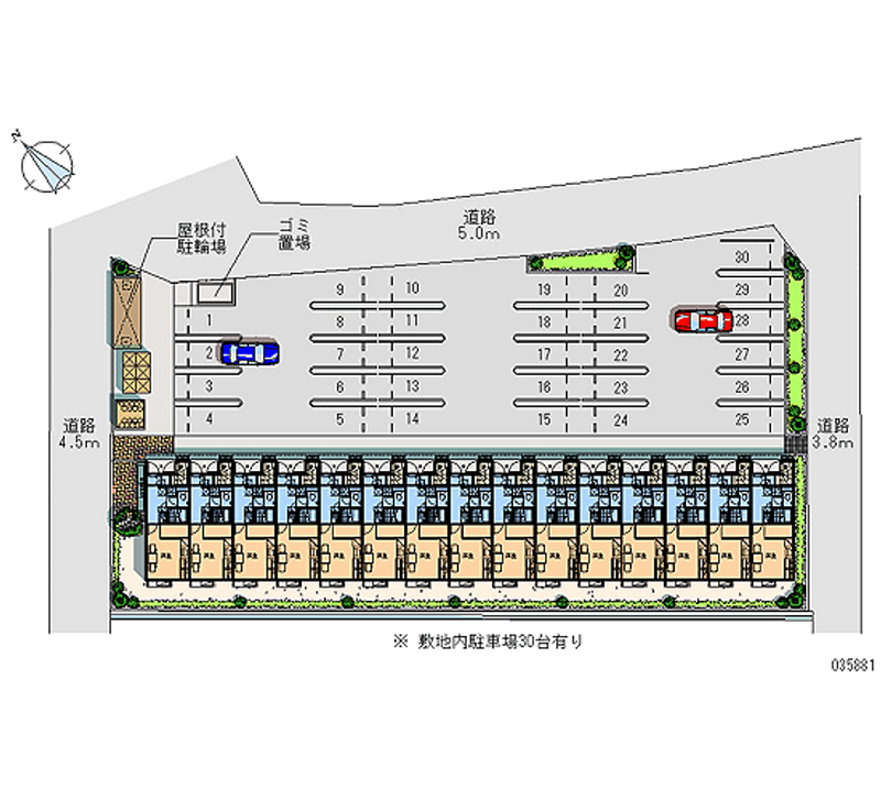 35881 Monthly parking lot