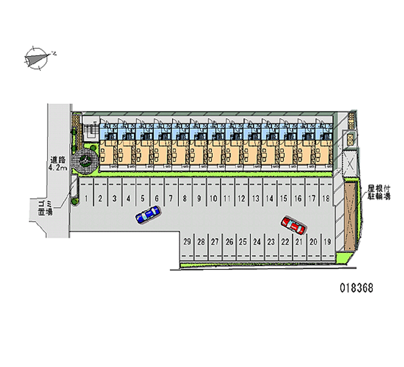 18368 Monthly parking lot