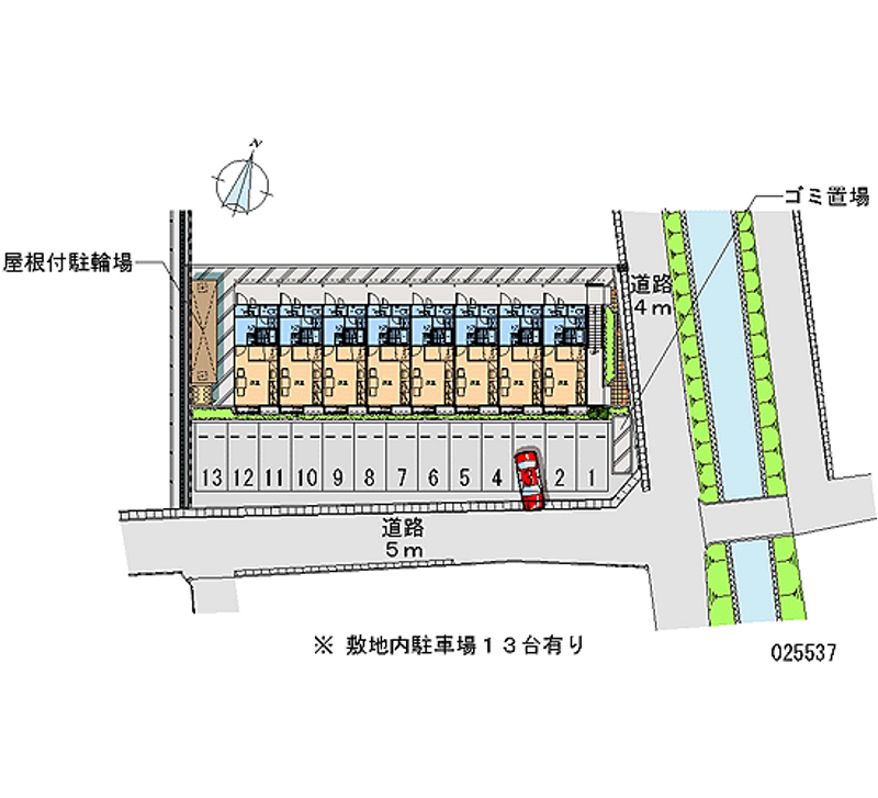 25537 Monthly parking lot