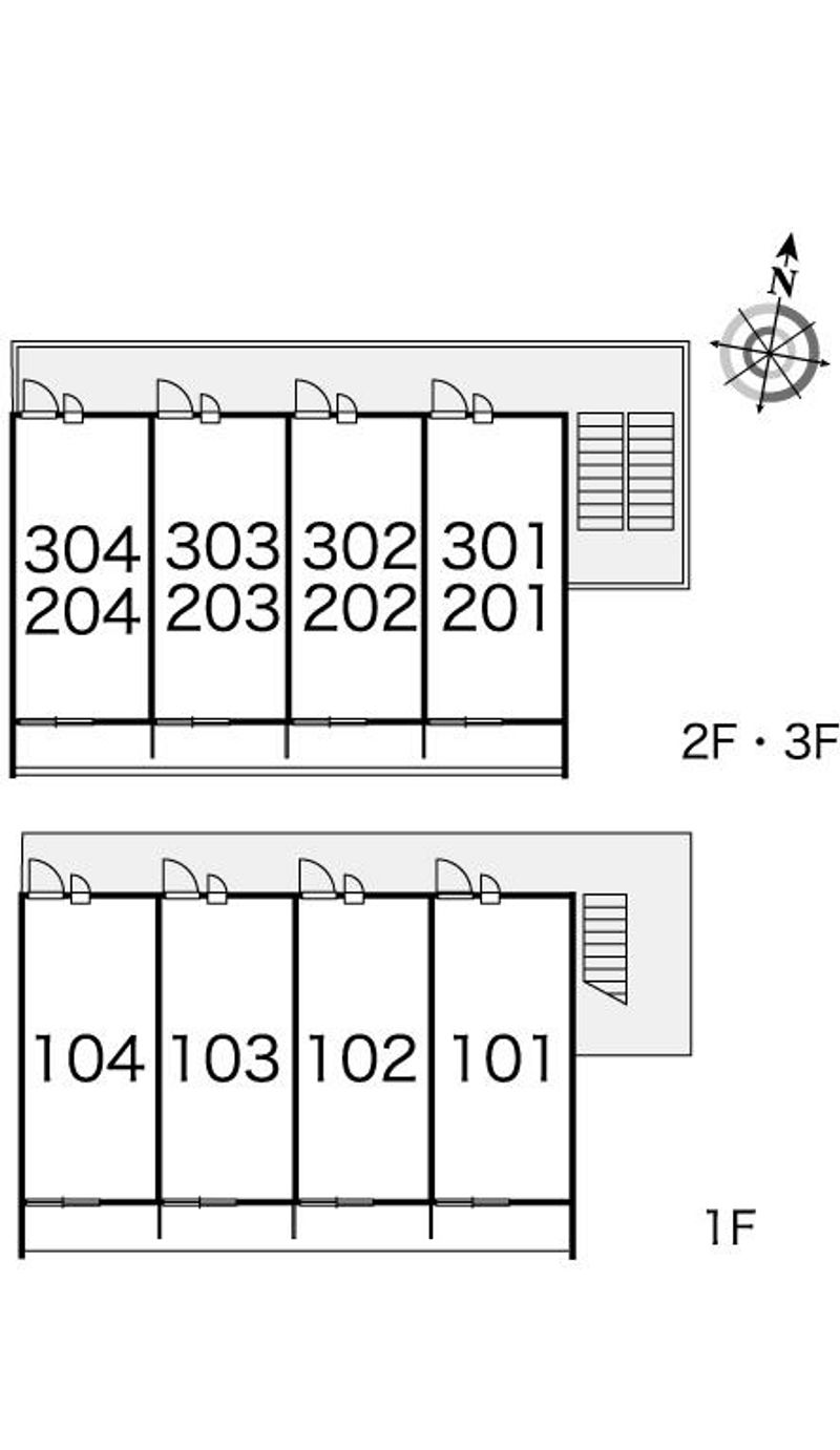 レオパレス恵ハイツ 間取り配置図