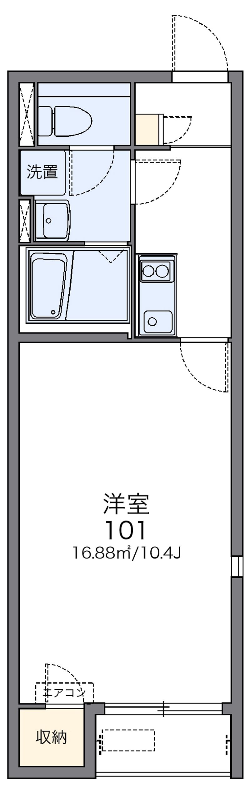 レオネクストＡ＆Ｍ 間取図