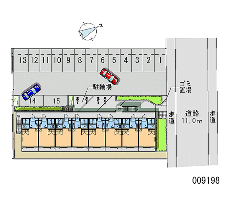 レオパレスフルヤ 月極駐車場