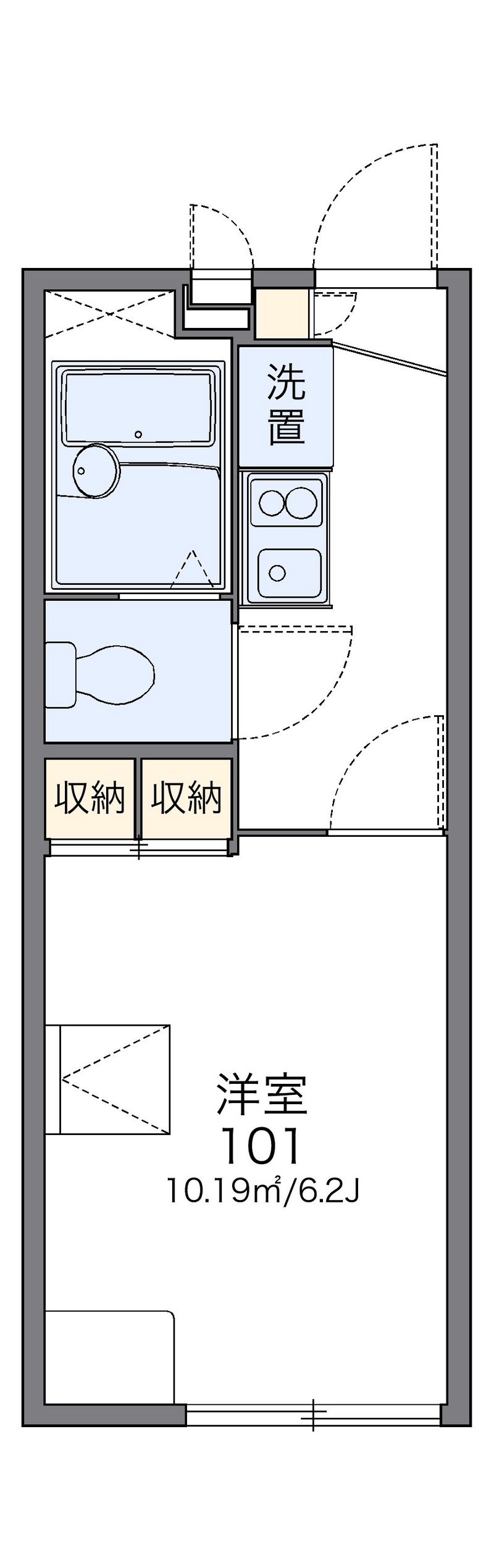 レオパレスＢｏｕｌｏｇｎｅ 間取図