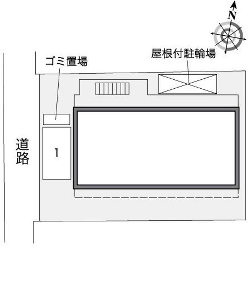 レオパレス中川西 配置図