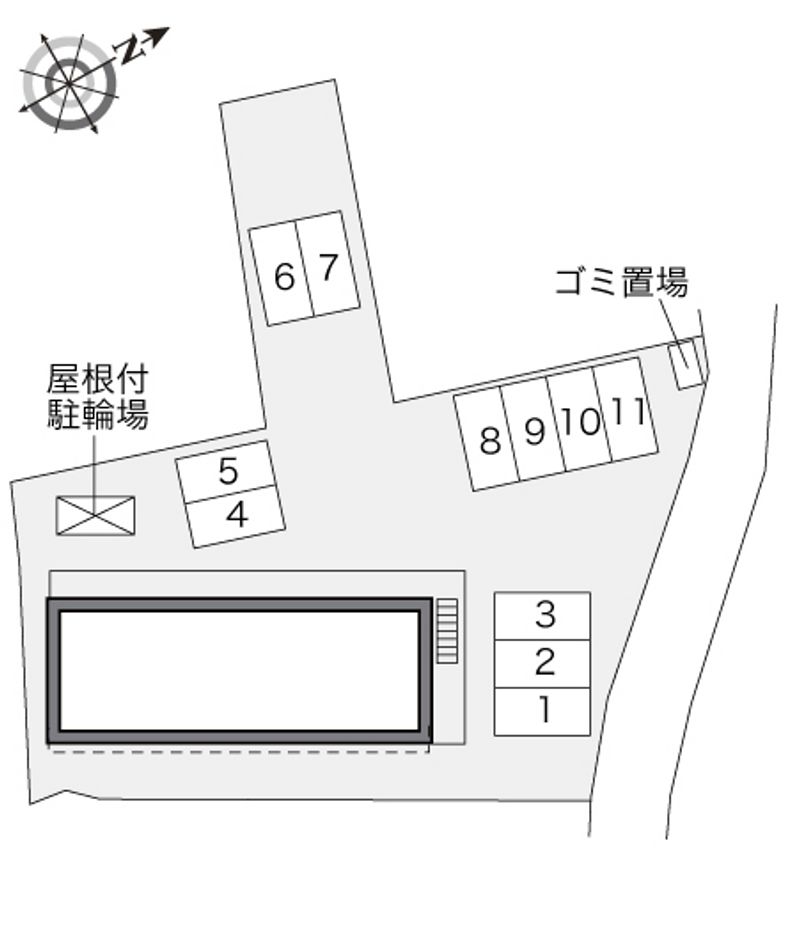 レオパレスユイマール 配置図