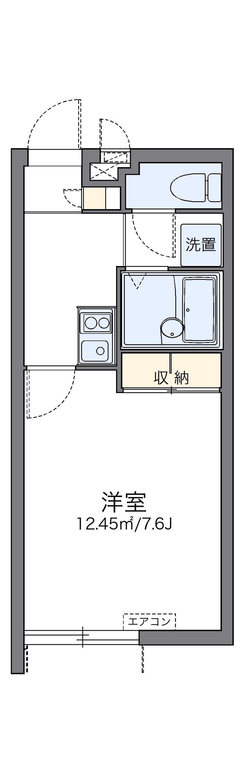 レオパレス蘭 間取り