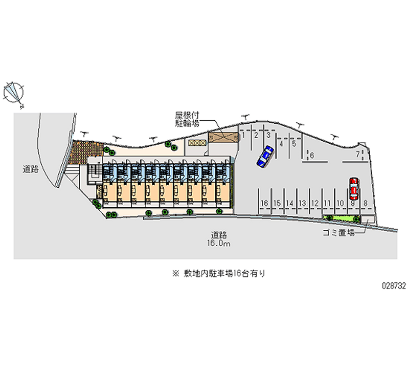 レオパレススワンコートⅡ 月極駐車場