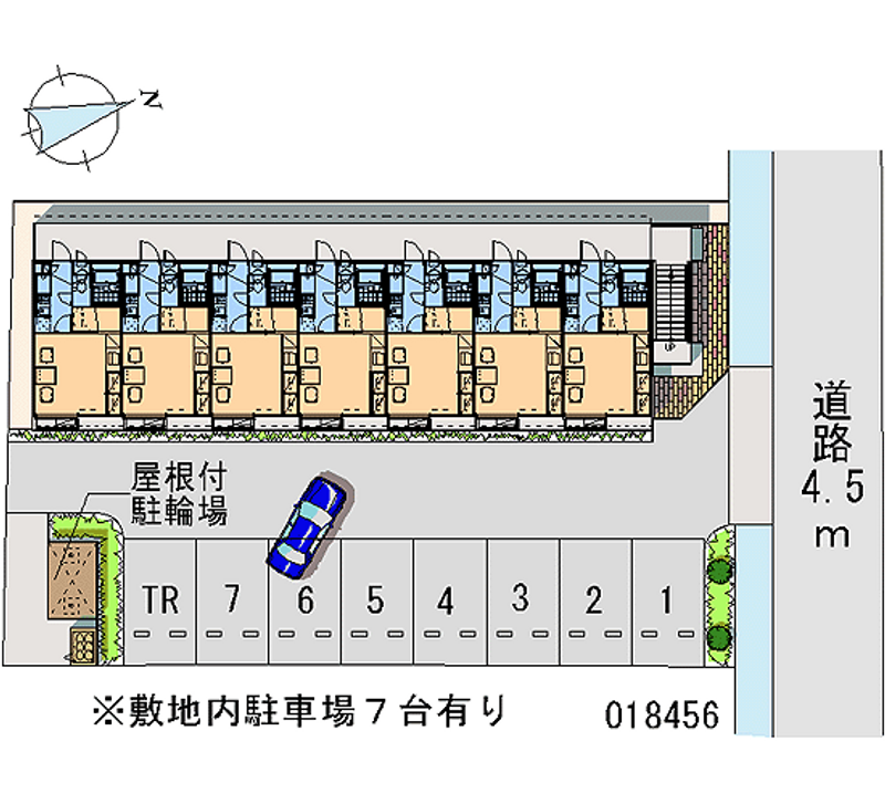 18456 Monthly parking lot