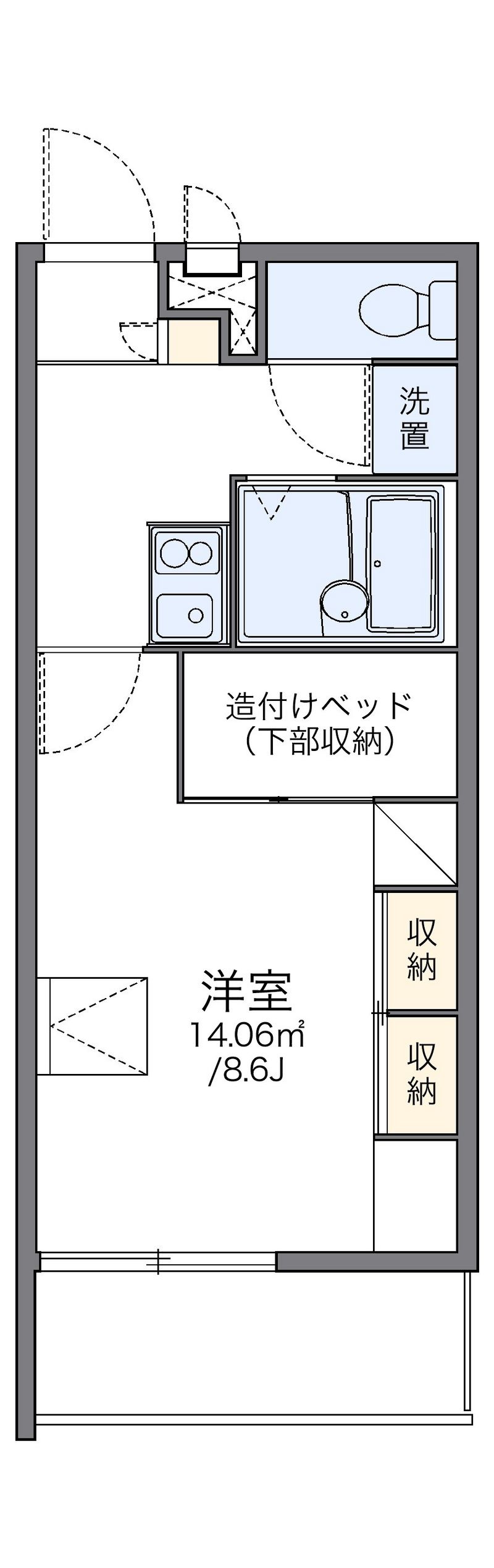 レオパレスドリーム 間取図