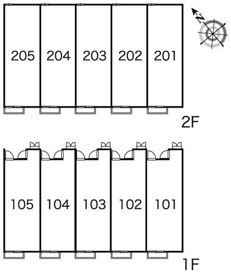 レオパレスサウスアーバン 間取配置図