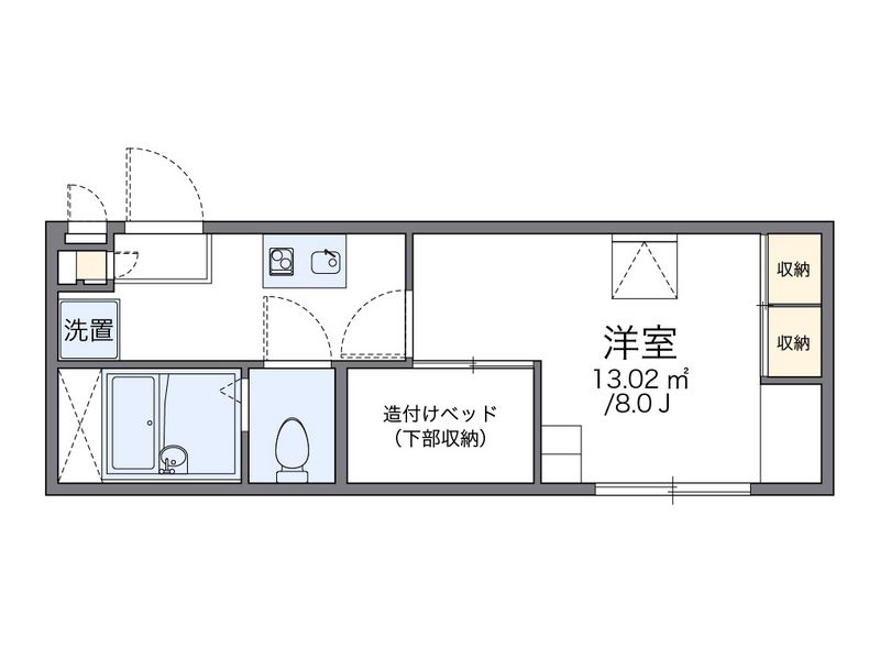 レオパレスピアチェーレ南通り 間取図