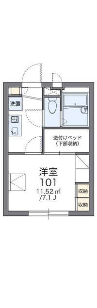 レオパレスカトルセゾン戸田公園 間取り図