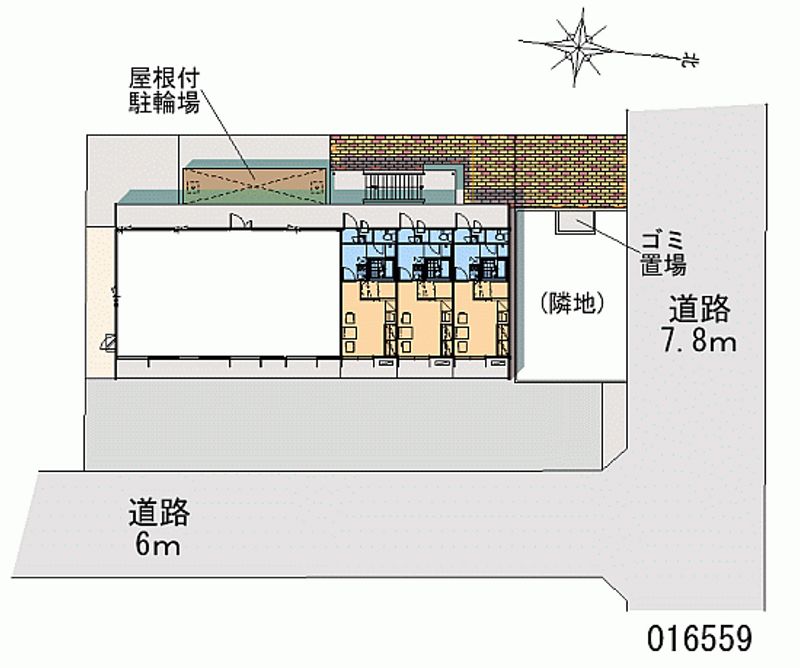レオパレスサシェ 区画図