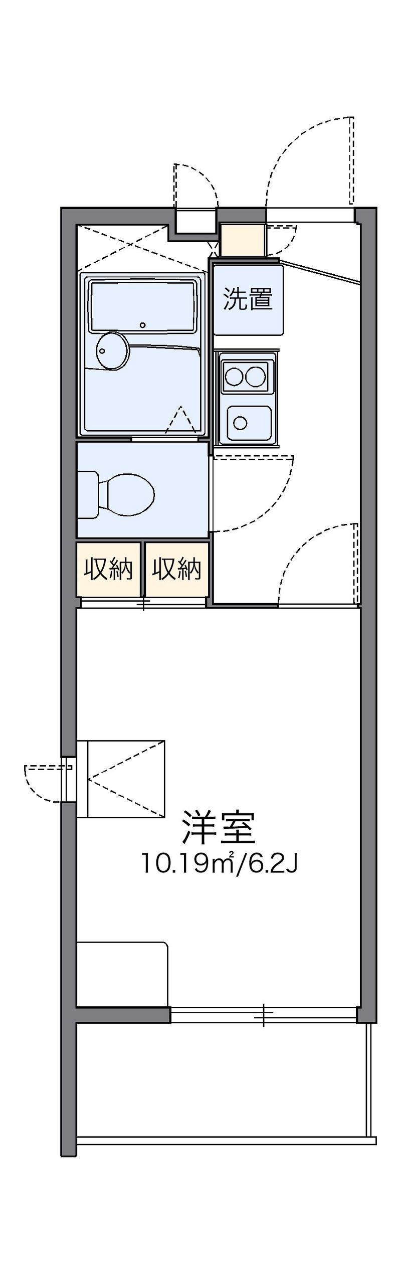 レオパレスドレ　フルール 間取り