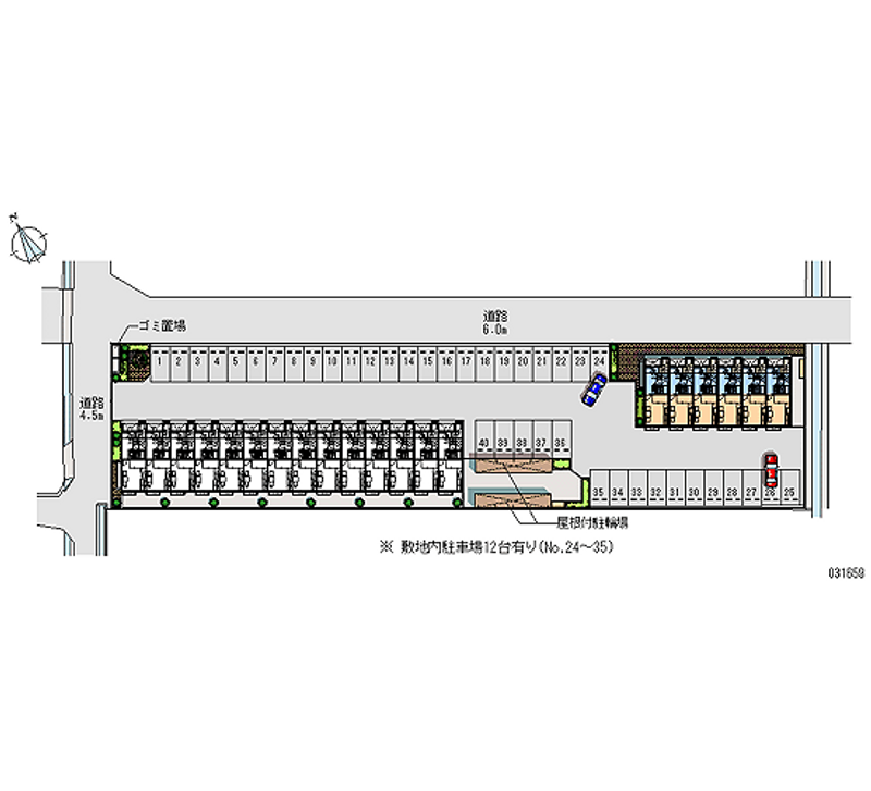 31659 bãi đậu xe hàng tháng