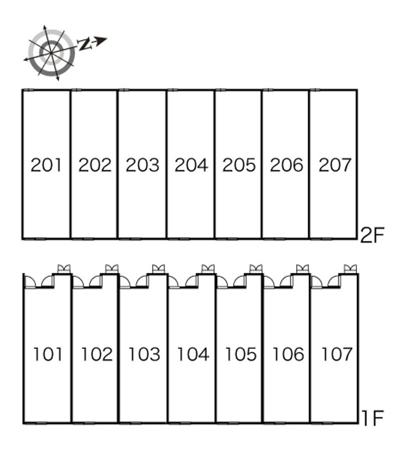 レオパレス浪漫 間取り配置図