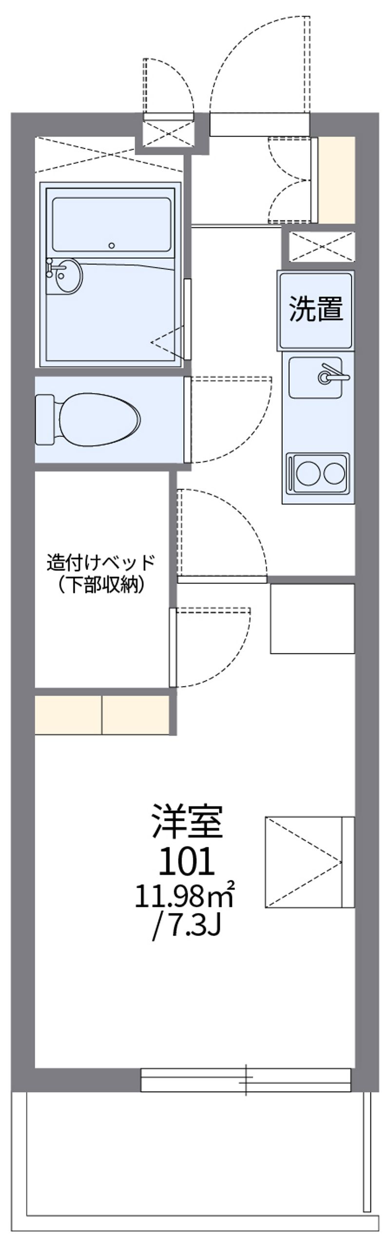 レオパレスルーチェⅢ 間取図
