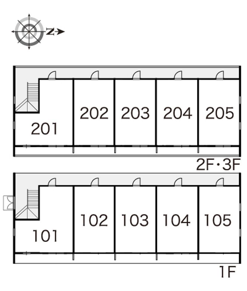 レオパレスはませんＡ 間取配置図