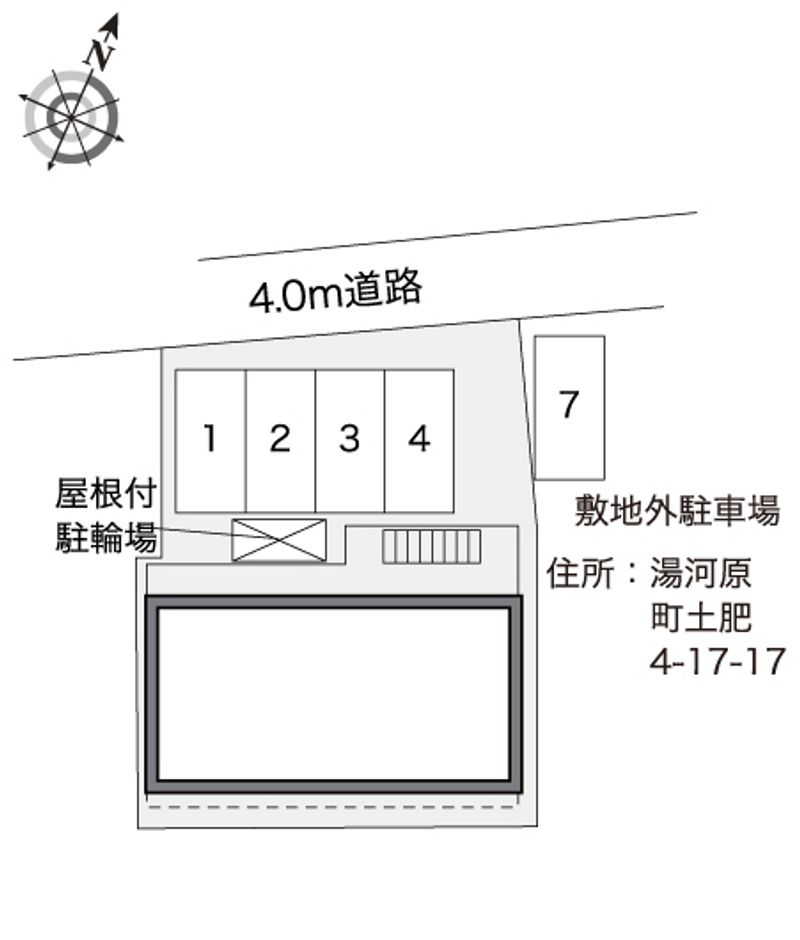 レオパレスＹＵＧＡＷＡＲＡⅡ 駐車場