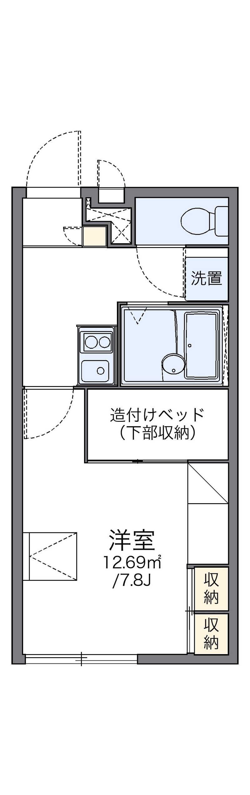 レオパレス桂 間取図