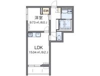 クレイノアウリィ仲六郷 間取り図