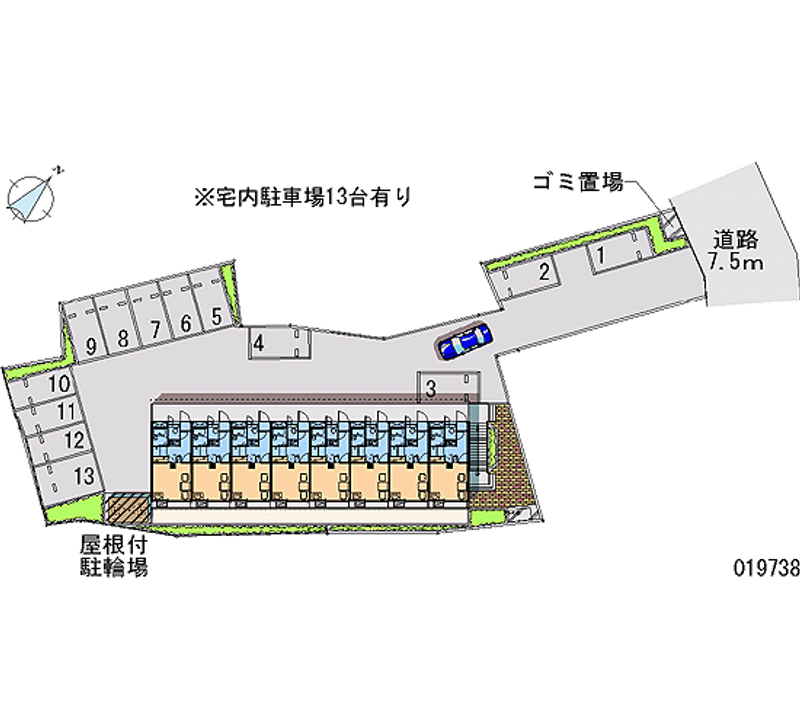 19738月租停车场