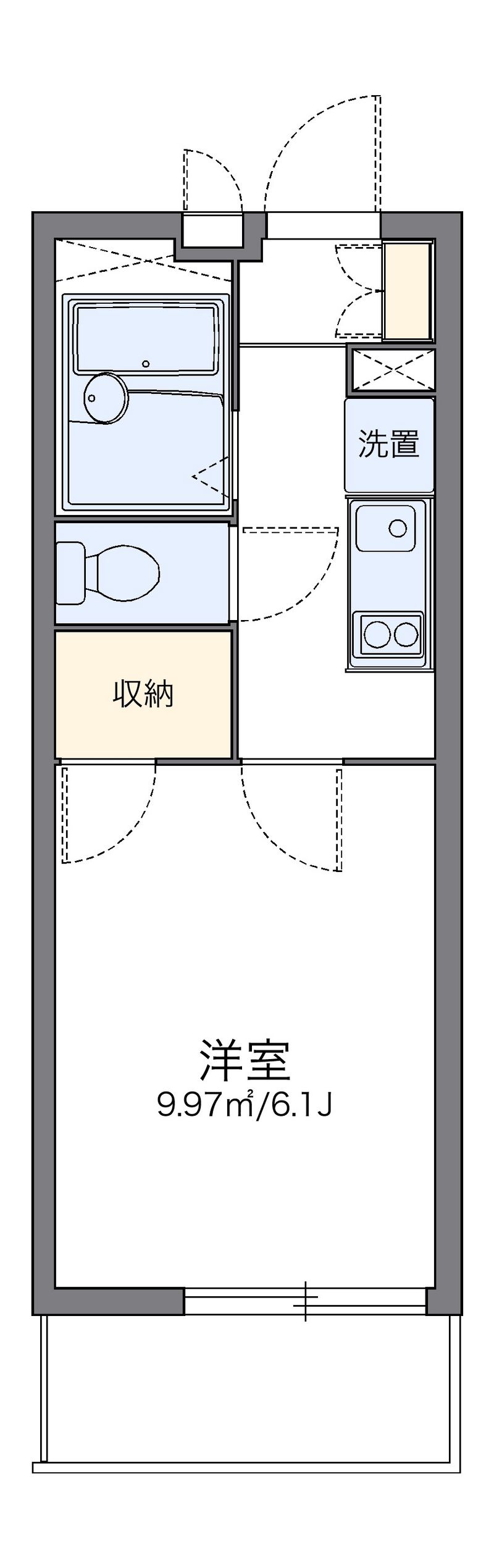 レオパレスサザンカ 間取図