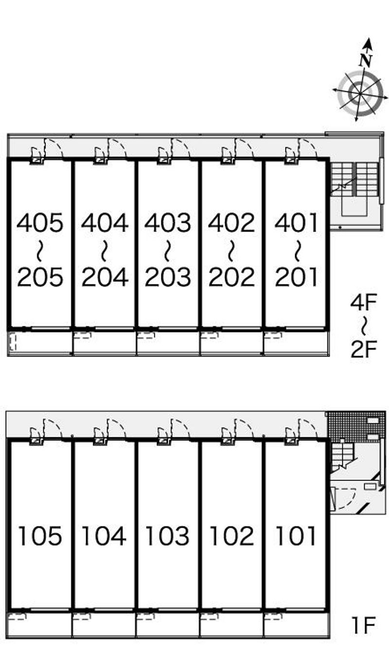 レオパレス新栄 間取配置図