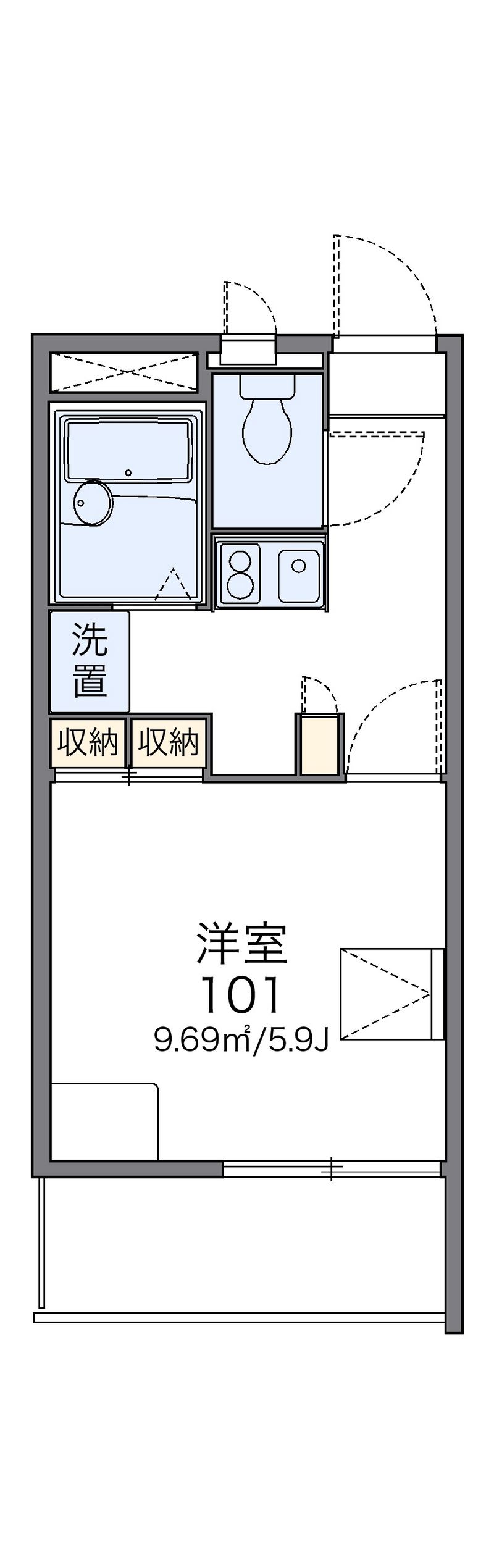 レオパレスＹ９０ 間取図