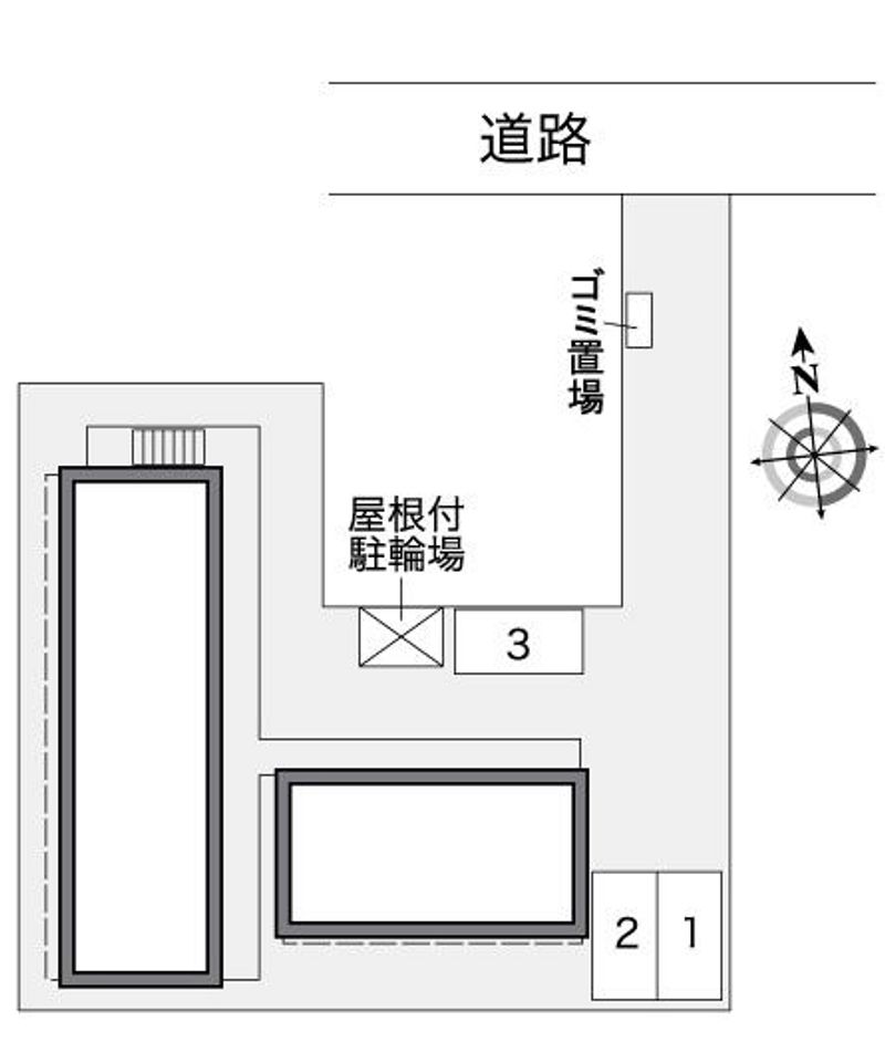 レオパレス勾当台アーバン 配置図