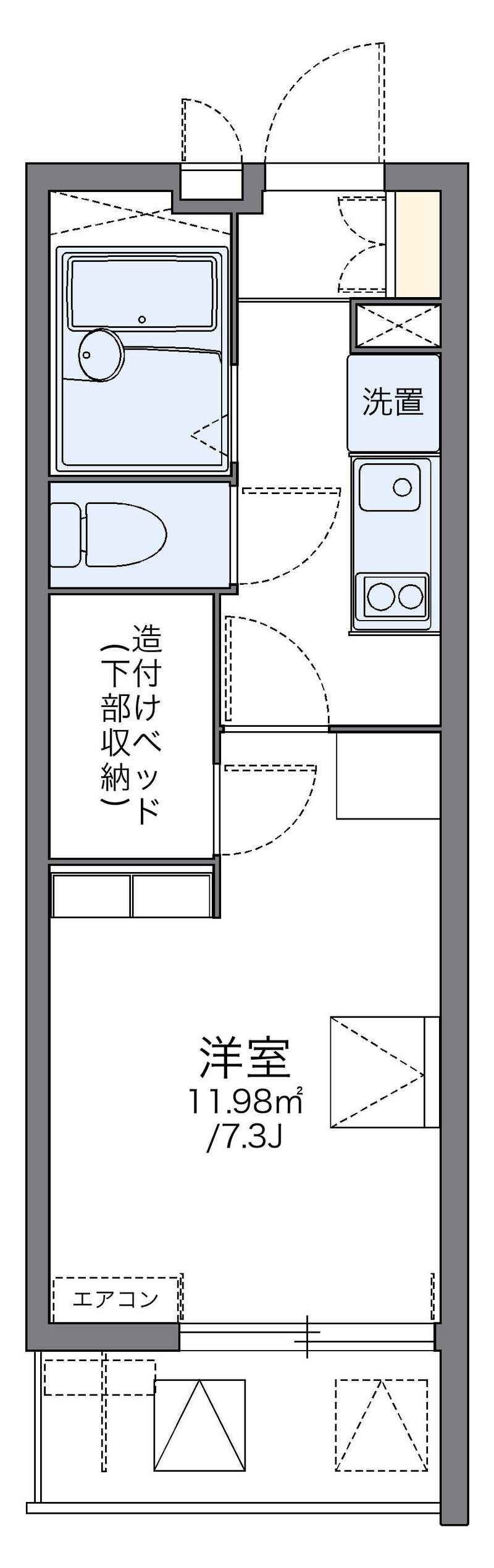 レオパレスＫｉｓｓＭｅ 間取り