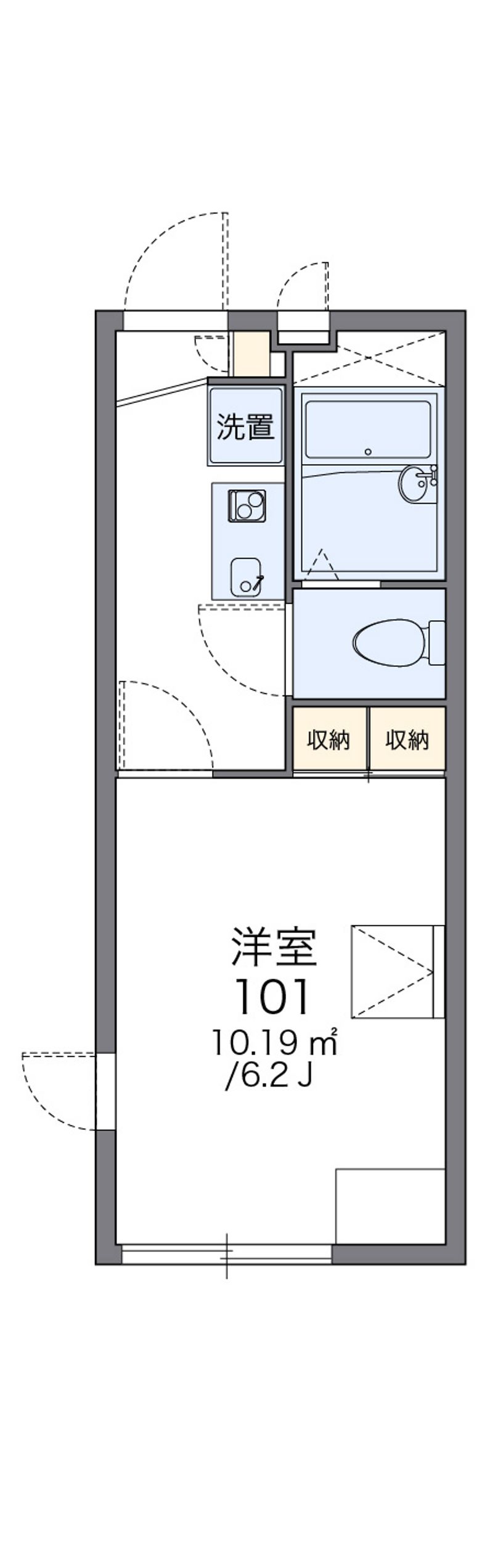 レオパレス池北 間取図