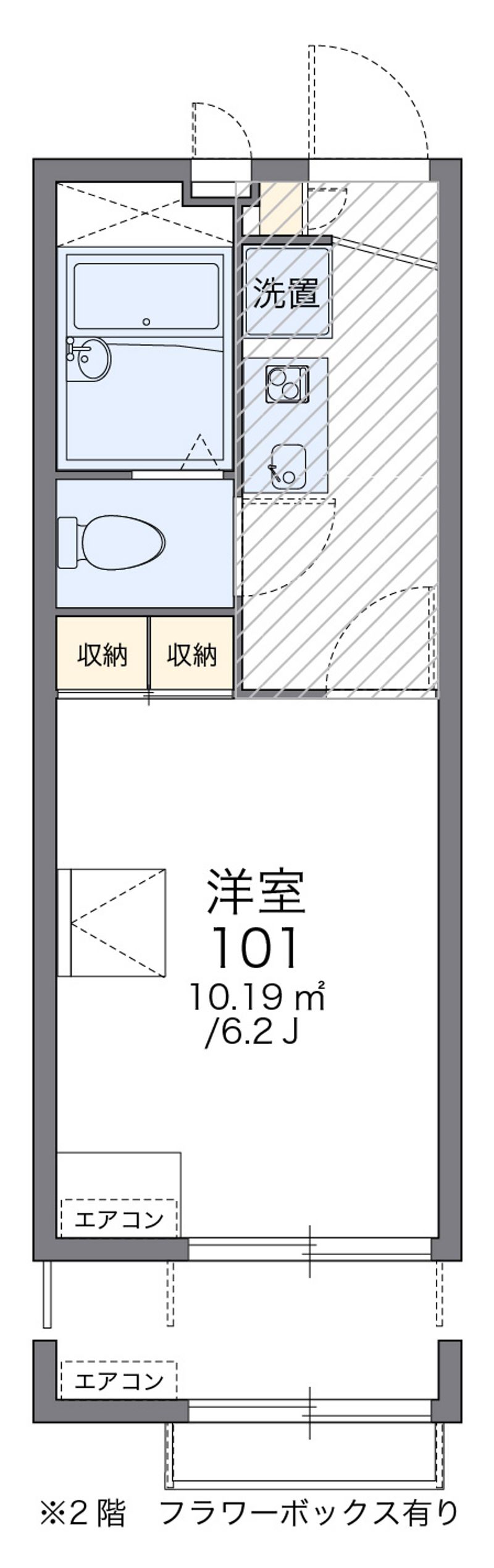 レオパレスＯＴＡＮＩ　Ⅰ 間取図