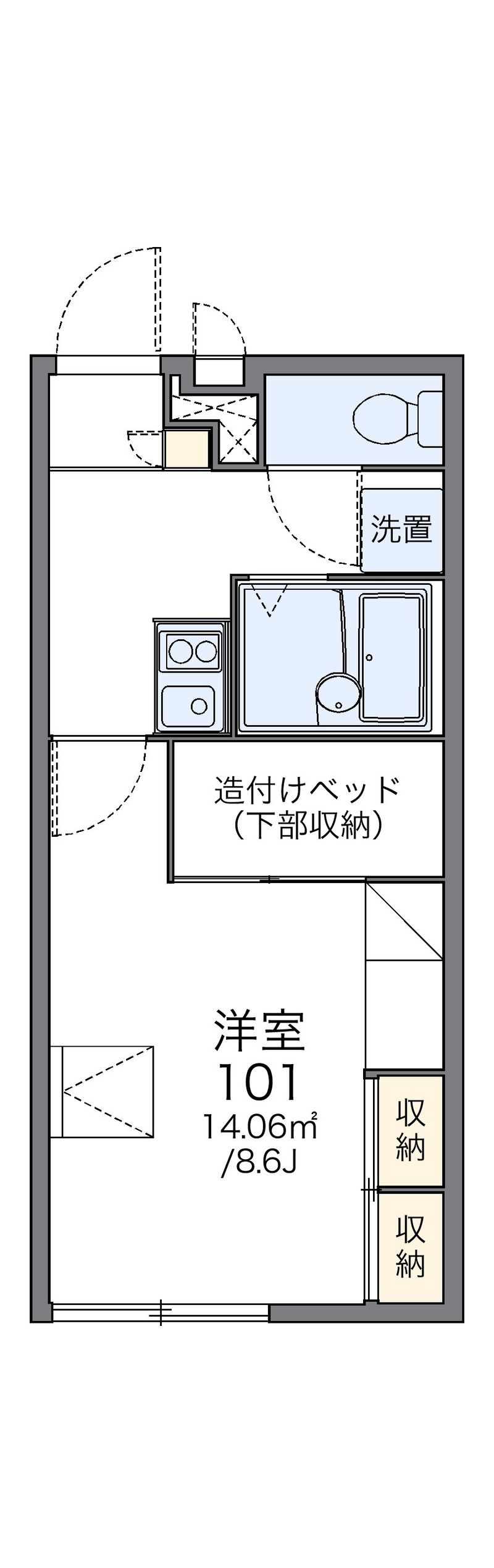 レオパレスコンフォート 間取図