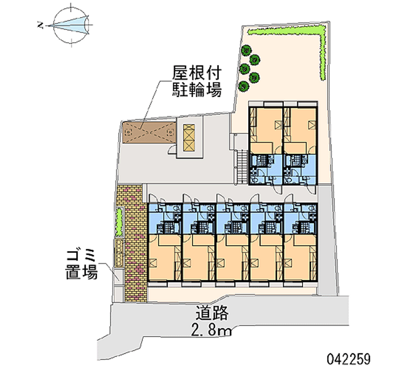 レオパレスシャルマンゾーン照杉 区画図