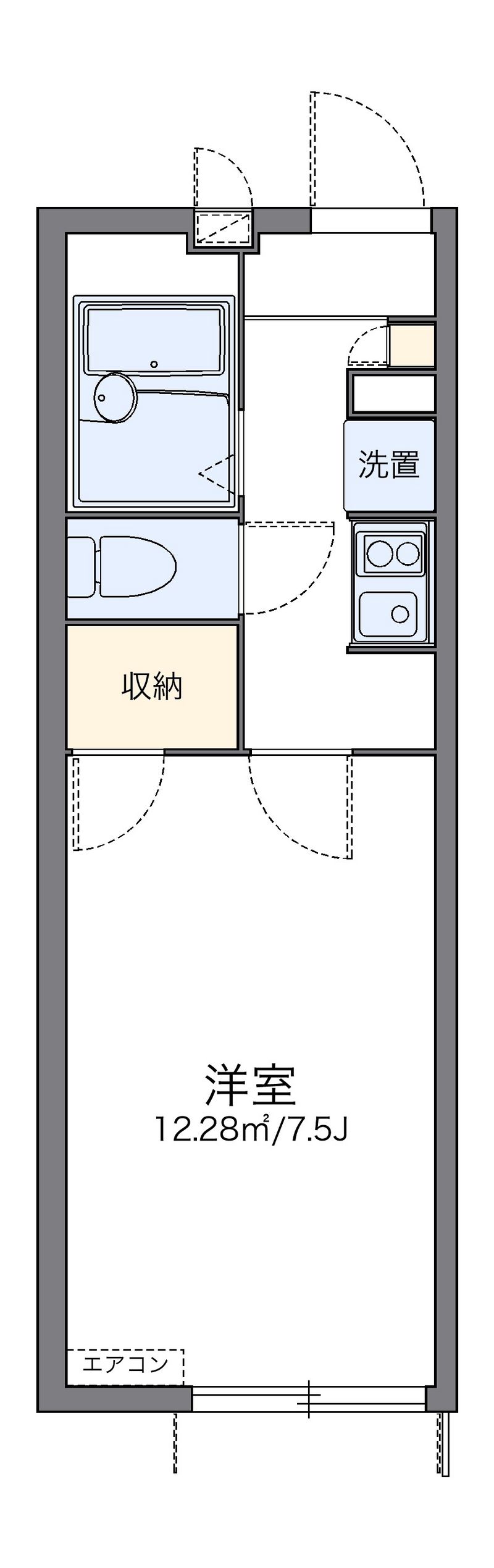 レオパレス友沢 間取図