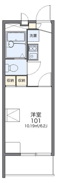 レオパレスバリオクラーロ 間取り図