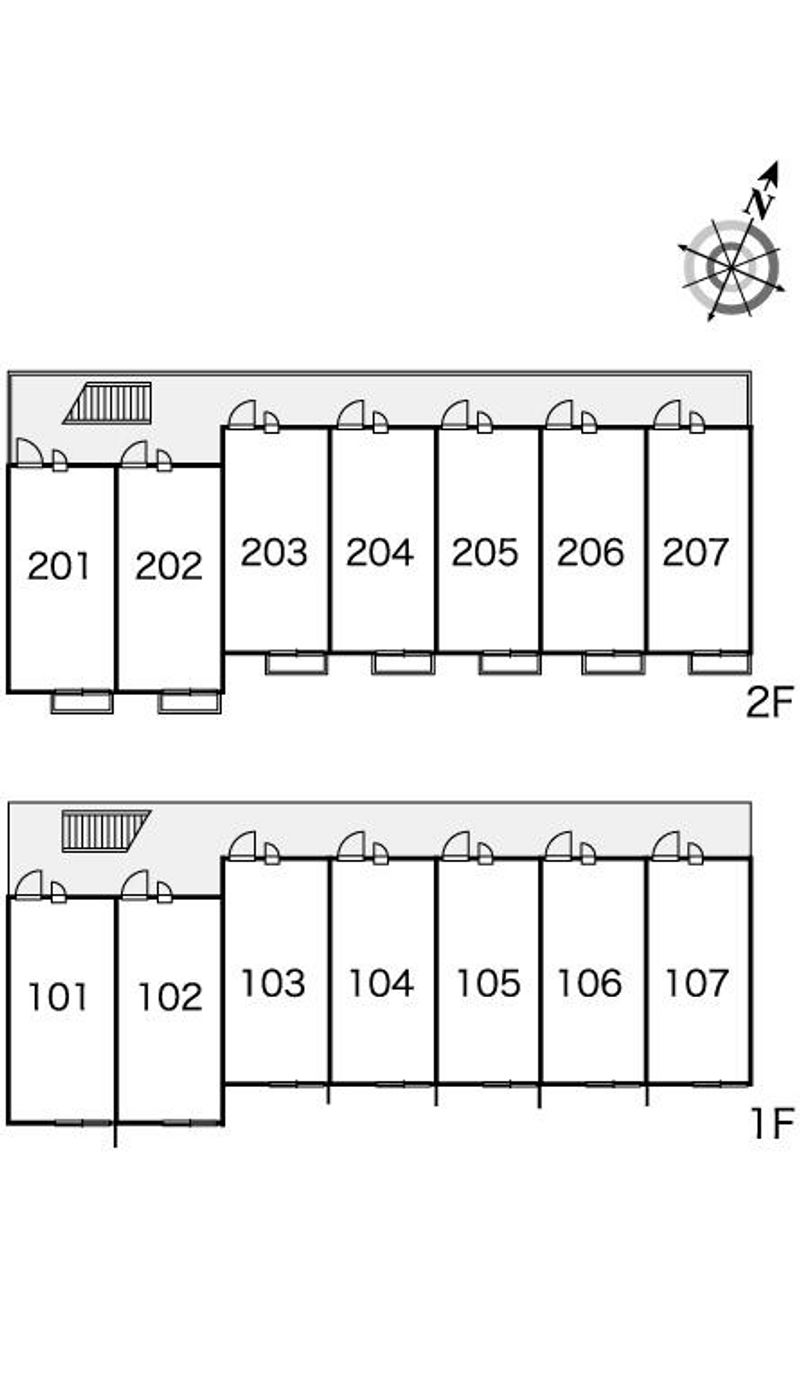 レオパレスＷＩＬＬ 間取配置図