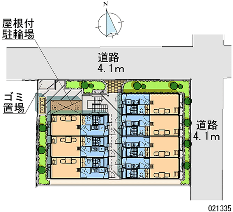 レオパレス富士見 区画図
