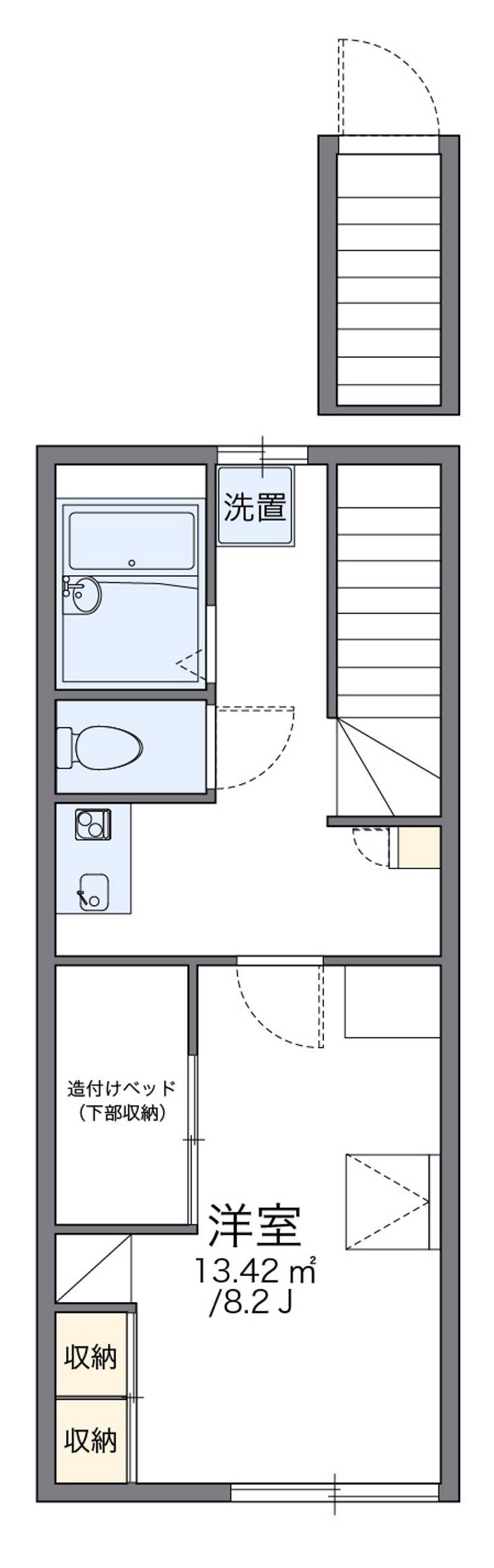 レオパレスソレーユ北島 間取図
