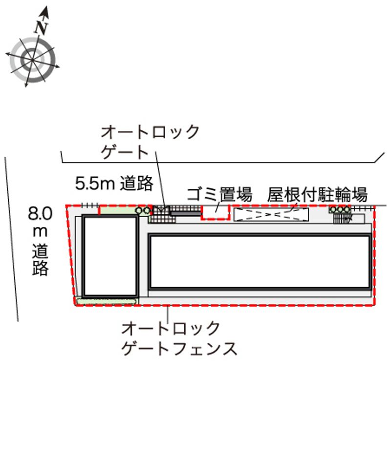レオパレスプランドール鶴見 配置図